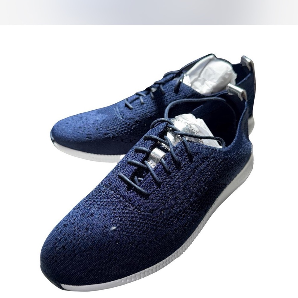 Cole Haan Men's Dark Blue Knit Sneakers